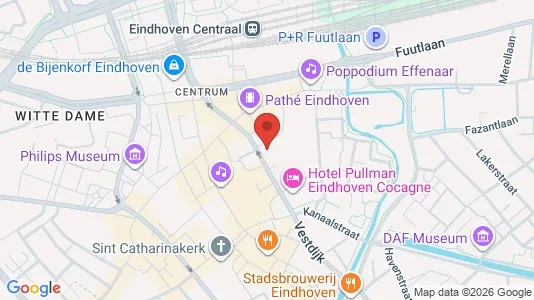 Kantorruimte for rent i Eindhoven - kort over placeringen
