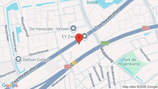 Kantorruimte for rent i Zwolle - kort over placeringen