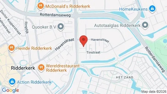 Bedrijfsruimtes for rent i Ridderkerk - kort over placeringen