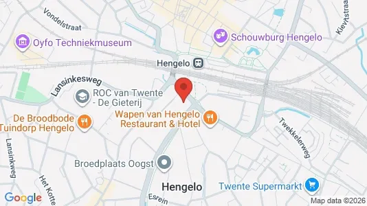 Kantorruimte for rent i Hengelo - kort over placeringen