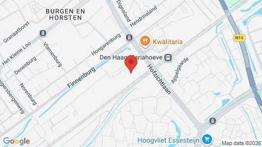 Kantorruimte for rent i The Hague Haagse Hout - kort over placeringen