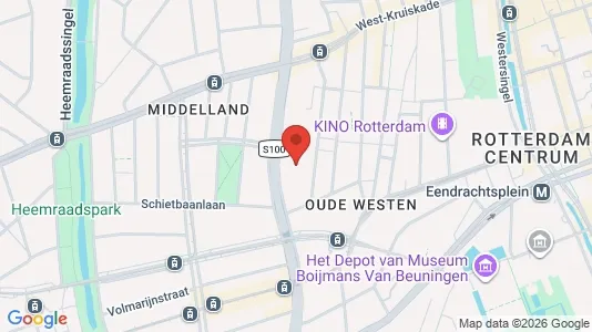 Kantorruimte for rent i Rotterdam Centrum - kort over placeringen