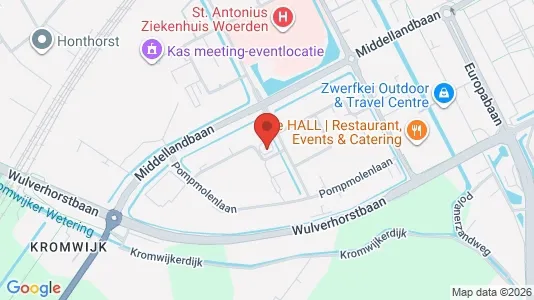 Kantorruimte for rent i Woerden - kort over placeringen