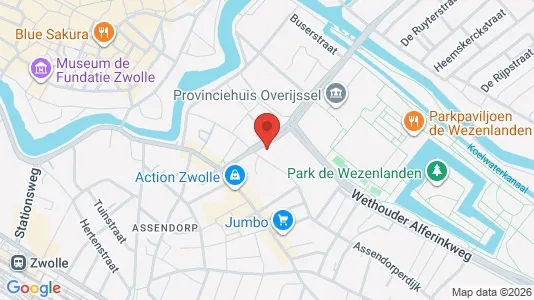 Kantorruimte for rent i Zwolle - kort over placeringen