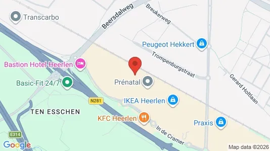 Bedrijfsruimtes for rent i Heerlen - kort over placeringen