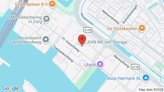 Kantorruimte for rent i Amsterdam Noord - kort over placeringen