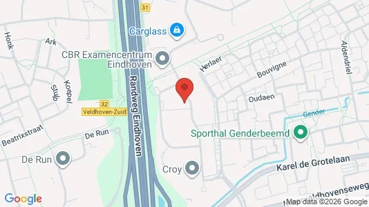 Producties for rent i Eindhoven - kort over placeringen