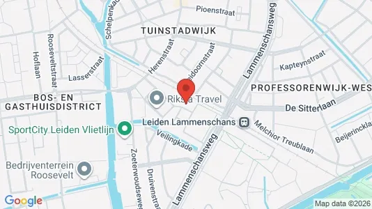 Kantorruimte for rent i Leiden - kort over placeringen