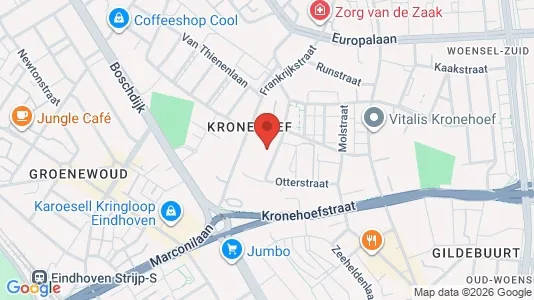 Producties for rent i Eindhoven - kort over placeringen