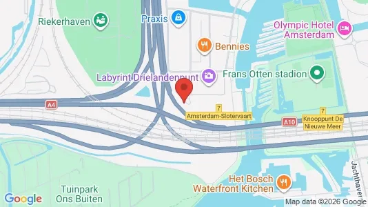 Kantorruimte for rent i Amsterdam Oud-Zuid - kort over placeringen