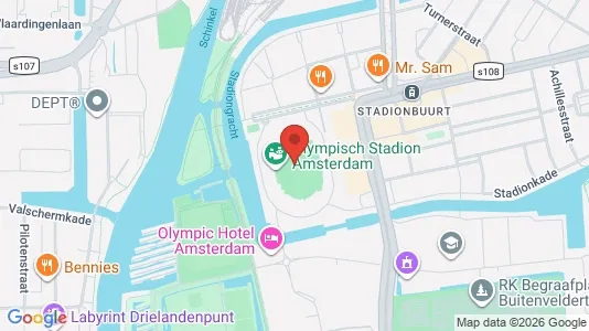 Kantorruimte for rent i Amsterdam Oud-Zuid - kort over placeringen