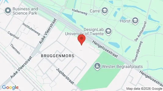 Kantorruimte for rent i Enschede - kort over placeringen