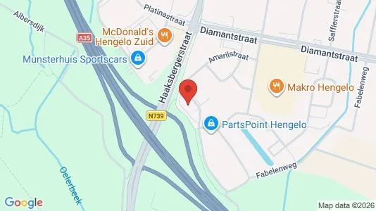Kantorruimte for rent i Hengelo - kort over placeringen