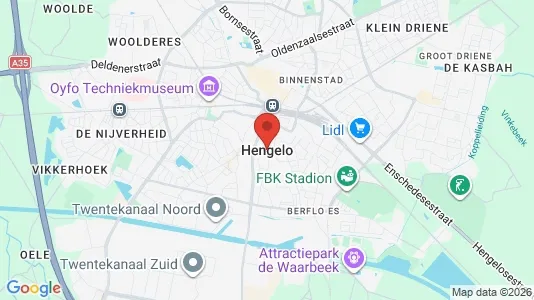 Winkels for rent i Hengelo - Foto uit Google Street View