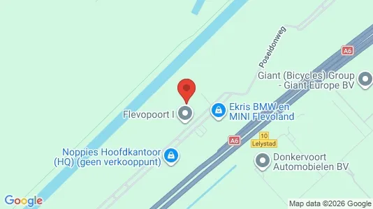Bedrijfsruimtes for rent i Lelystad - kort over placeringen