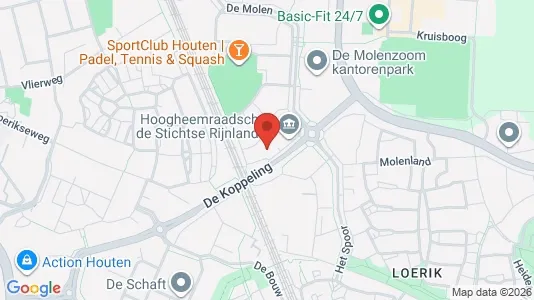 Kantorruimte for rent i Houten - kort over placeringen