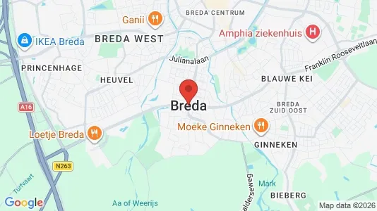 Bedrijfsruimtes for rent i Breda - Foto uit Google Street View