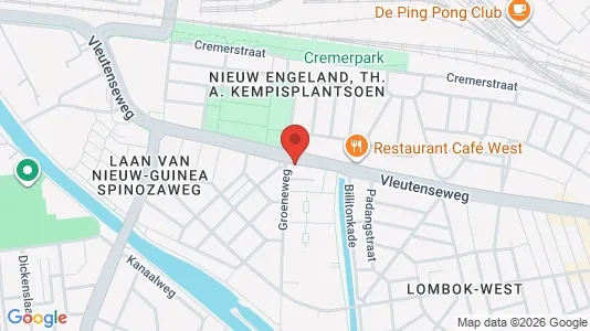 Kantorruimte for rent i Utrecht West - kort over placeringen
