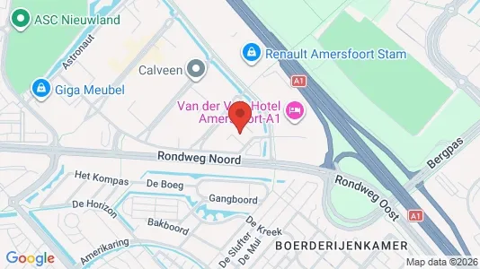 Kantorruimte for rent i Amersfoort - kort over placeringen