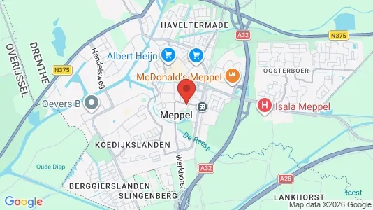 Winkels for rent i Meppel - Foto uit Google Street View