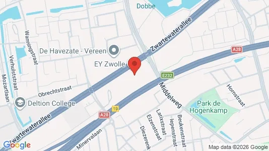 Kantorruimte for rent i Zwolle - kort over placeringen