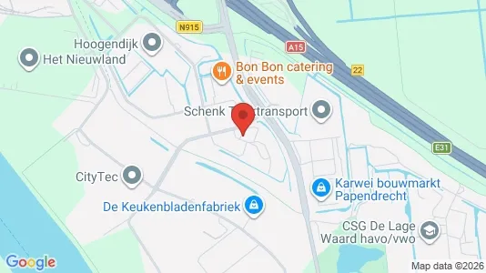 Bedrijfsruimtes for rent i Alblasserdam - kort over placeringen