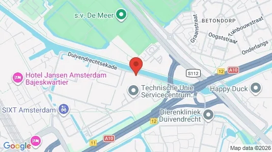 Kantorruimte for rent i Amsterdam Oost-Watergraafsmeer - kort over placeringen