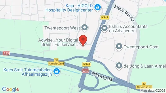 Kantorruimte for rent i Almelo - kort over placeringen