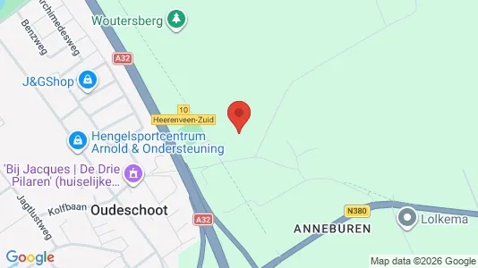 Kantorruimte for rent i Heerenveen - kort over placeringen