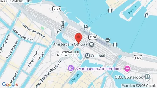 Kantorruimte for rent i Amsterdam Centrum - kort over placeringen