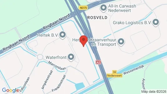 Kantorruimte for rent i Weert - kort over placeringen
