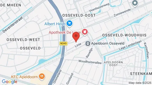 Kantorruimte for rent i Apeldoorn - kort over placeringen