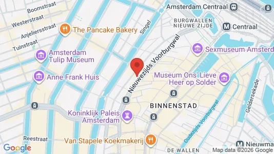 Kantorruimte for rent i Amsterdam Centrum - kort over placeringen