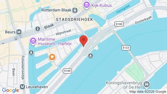 Kantorruimte for rent i Rotterdam Centrum - kort over placeringen