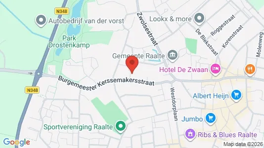 Kantorruimte for rent i Raalte - kort over placeringen