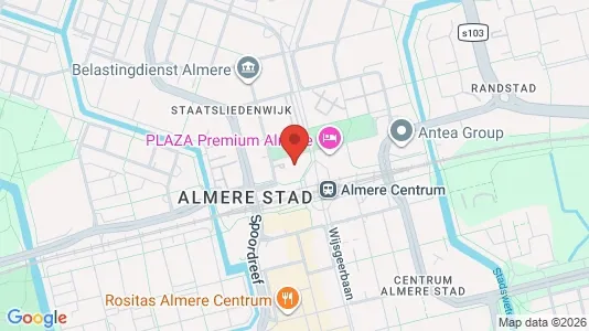 Kantorruimte for rent i Almere - kort over placeringen