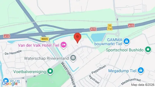 Kantorruimte for rent i Tiel - kort over placeringen