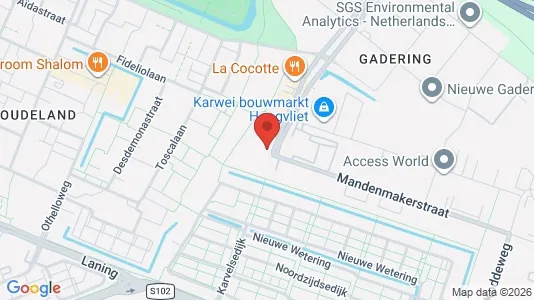 Kantorruimte for rent i Rotterdam Hoogvliet - kort over placeringen