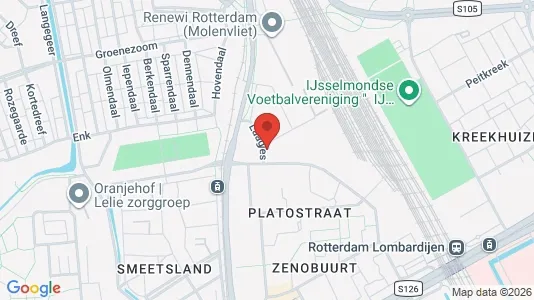 Kantorruimte for rent i Rotterdam IJsselmonde - kort over placeringen