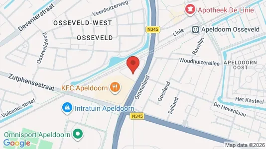 Kantorruimte for rent i Apeldoorn - kort over placeringen