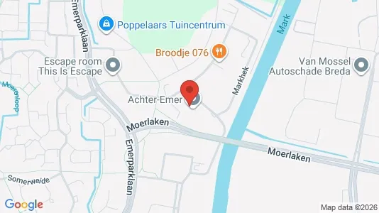 Bedrijfsruimtes for rent i Breda - kort over placeringen