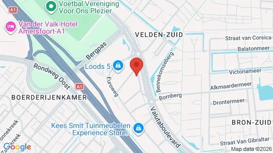 Kantorruimte for rent i Amersfoort - kort over placeringen