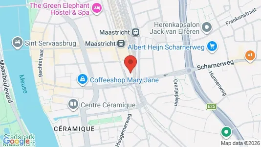 Kantorruimte for rent i Maastricht - kort over placeringen