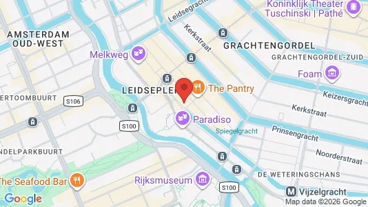 Kantorruimte for rent i Amsterdam Centrum - kort over placeringen