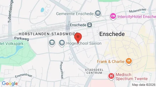 Bedrijfsruimtes for rent i Enschede - kort over placeringen