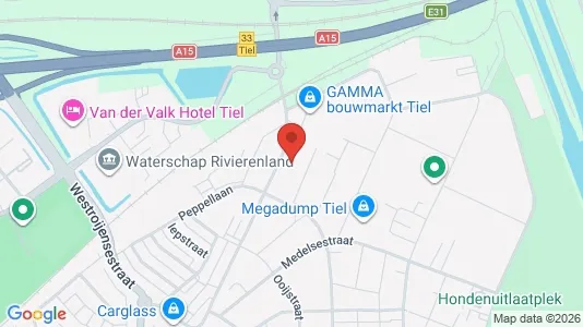Bedrijfsruimtes for sale i Tiel - kort over placeringen
