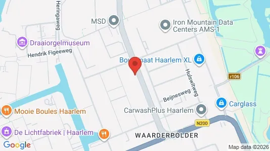 Kantorruimte for rent i Haarlem - kort over placeringen