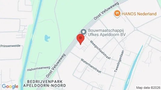 Kantorruimte for rent i Apeldoorn - kort over placeringen