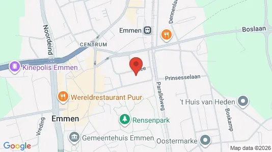 Kantorruimte for rent i Emmen - kort over placeringen