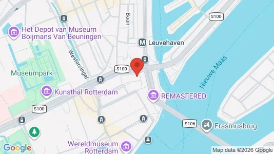 Kantorruimte for rent i Rotterdam Centrum - kort over placeringen